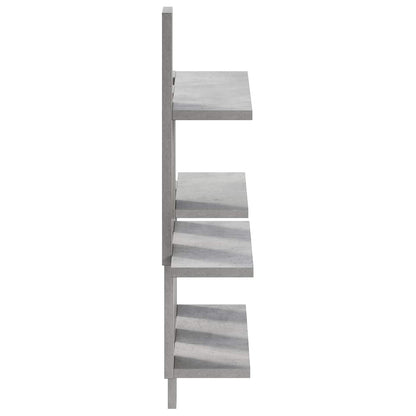 Wall Shelf Concrete Grey 85 x 13.5 x 73.5 cm Engineered Wood