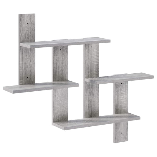 Wall Shelf Grey Sonoma 85 x 13.5 x 73.5 cm Engineered Wood