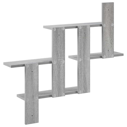 Wall Shelf Grey Sonoma 85 x 13.5 x 73.5 cm Engineered Wood