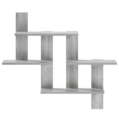 Wall Shelf Grey Sonoma 85 x 13.5 x 73.5 cm Engineered Wood