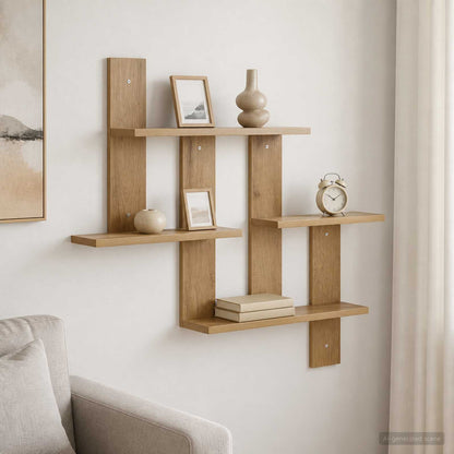 Wall Shelf Artisan Oak 85 x 13.5 x 73.5 cm Engineered Wood