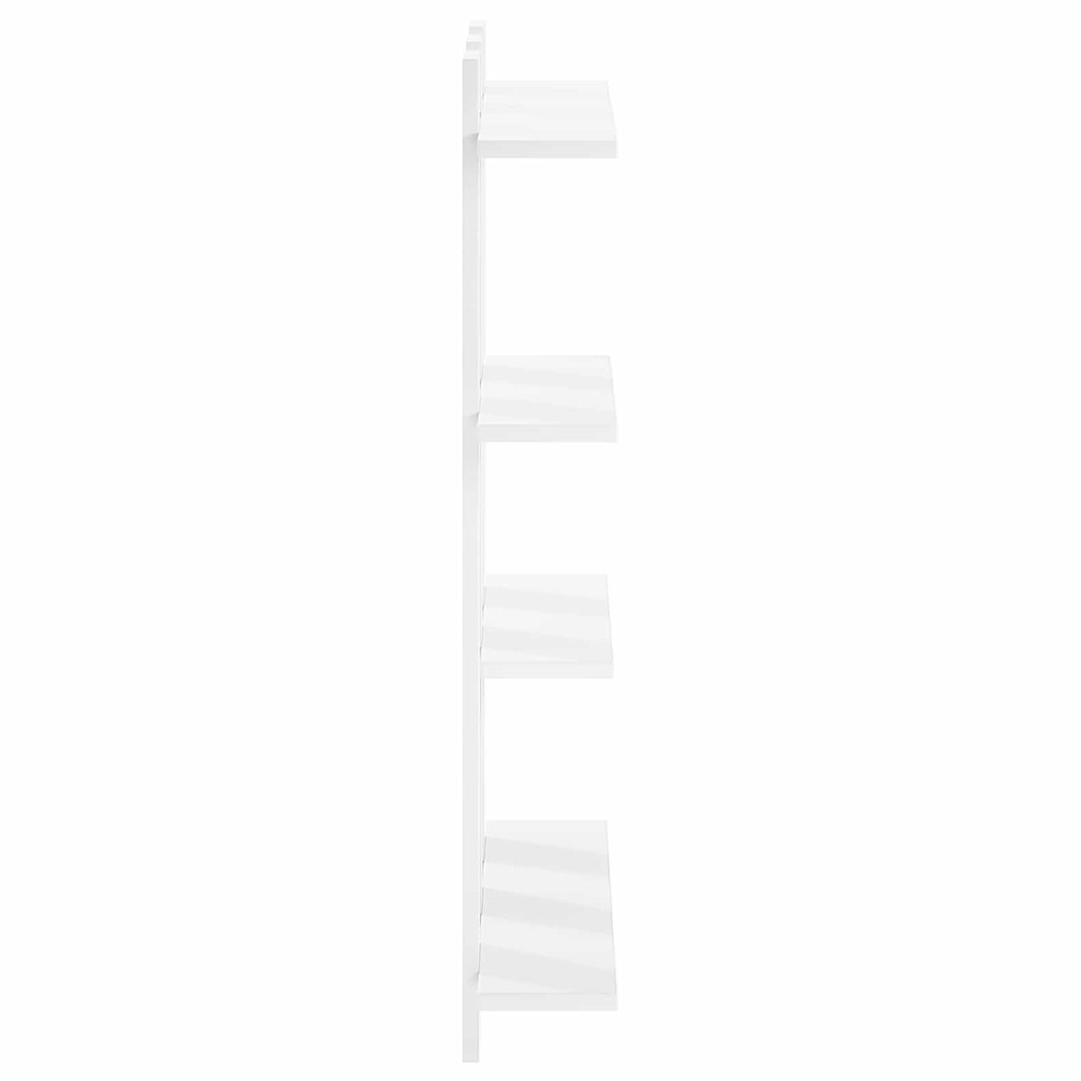Wall Shelf White 61 x 13.5 x 88 cm Engineered Wood