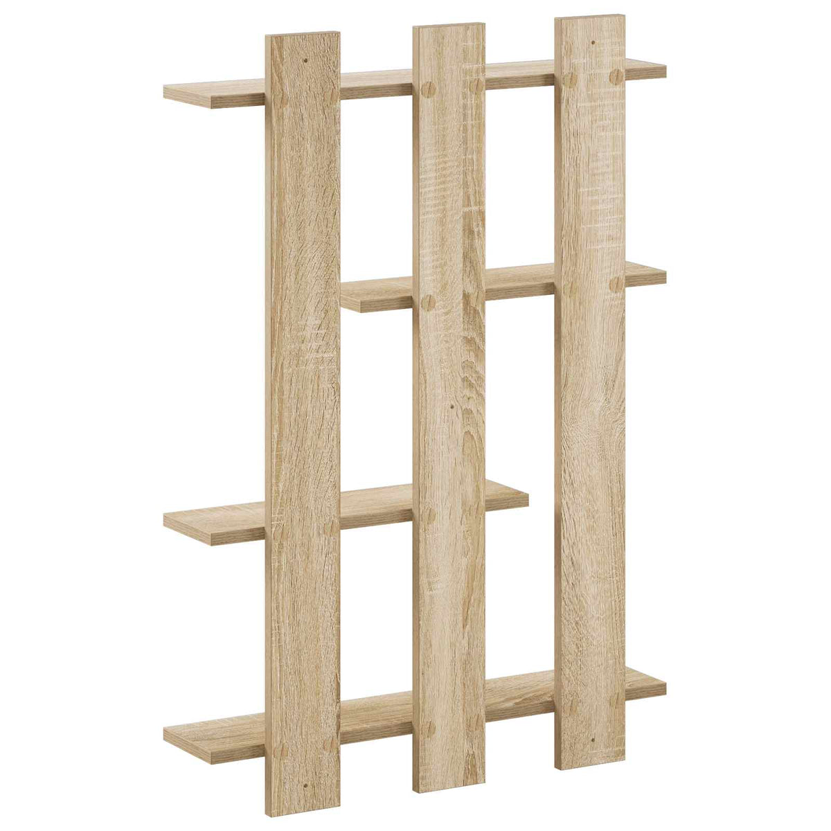 Wall Shelf Sonoma Oak 61 x 13.5 x 88 cm Engineered Wood