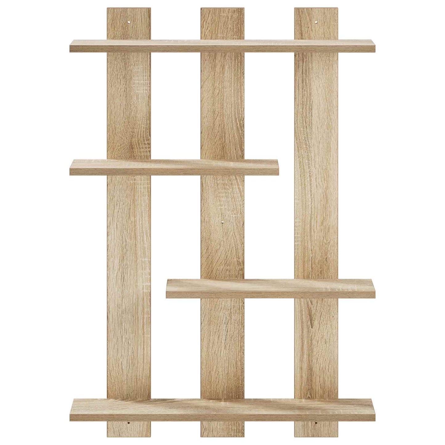 Wall Shelf Sonoma Oak 61 x 13.5 x 88 cm Engineered Wood