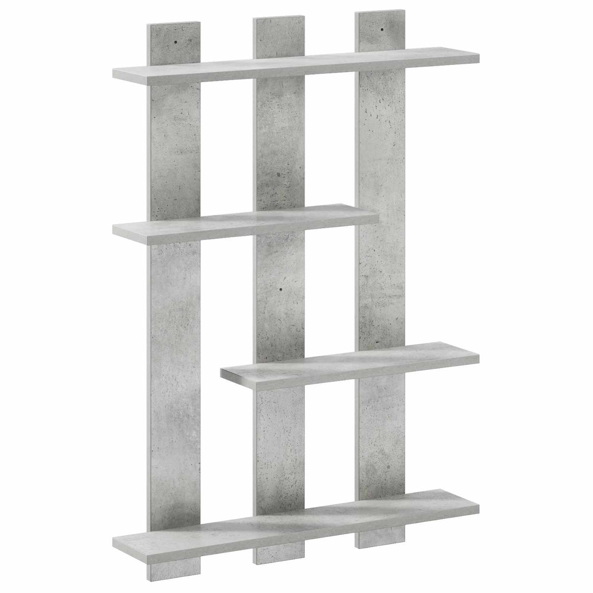 Wall Shelf Concrete Grey 61 x 13.5 x 88 cm Engineered Wood