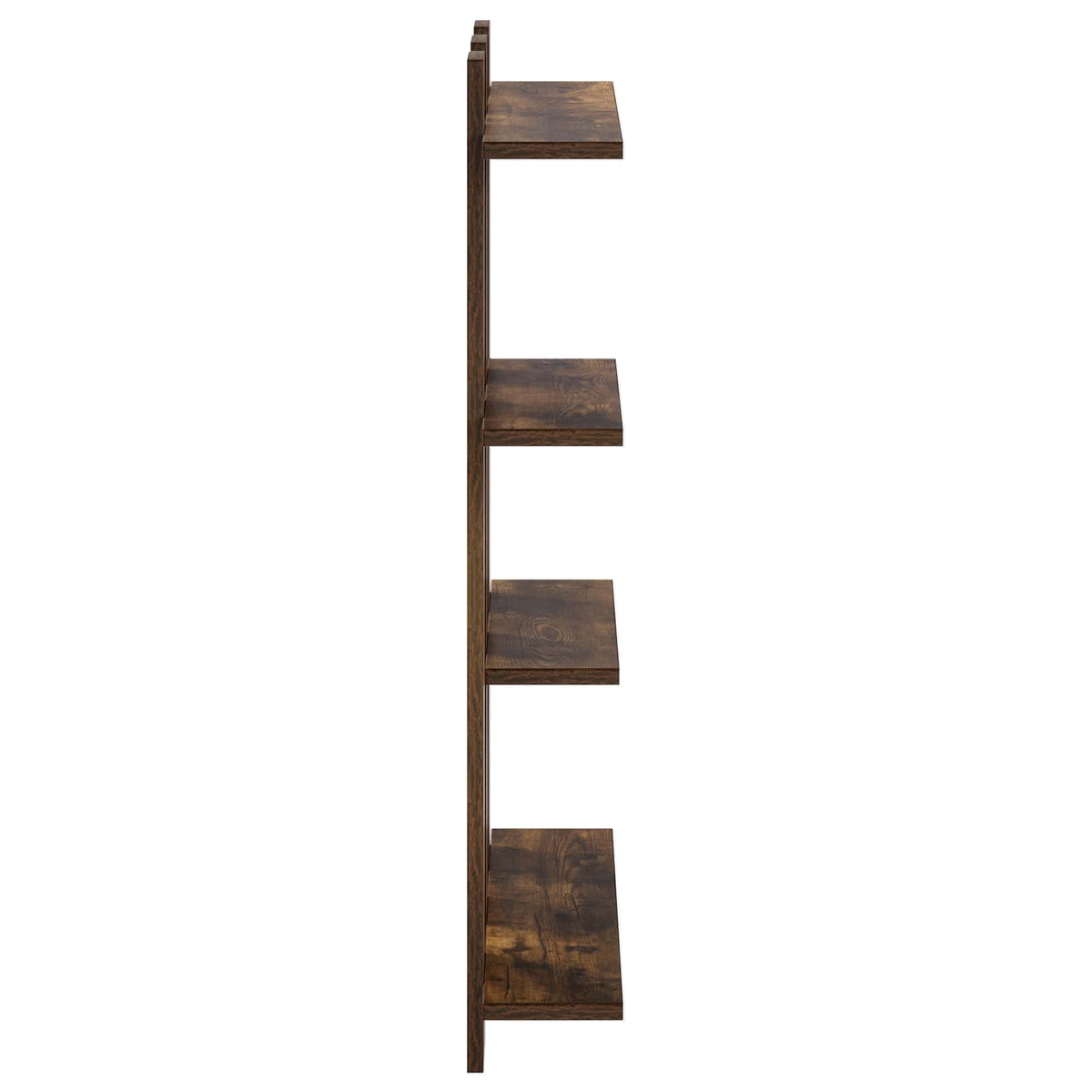 Wall Shelf Smoked Oak 61 x 13.5 x 88 cm Engineered Wood