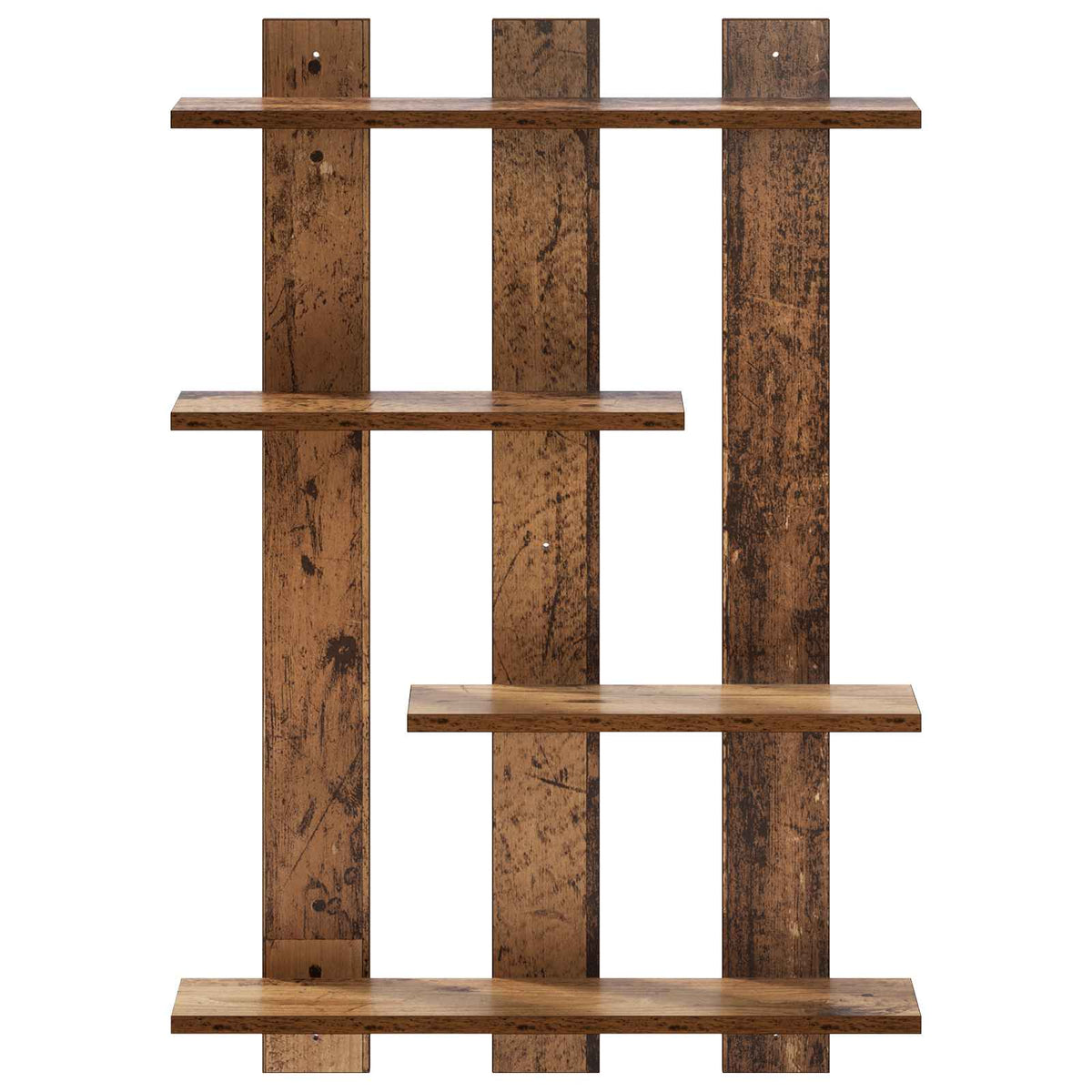 Wall Shelf Old Wood 61 x 13.5 x 88 cm Engineered Wood