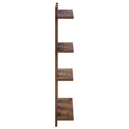 Wall Shelf Old Wood 61 x 13.5 x 88 cm Engineered Wood