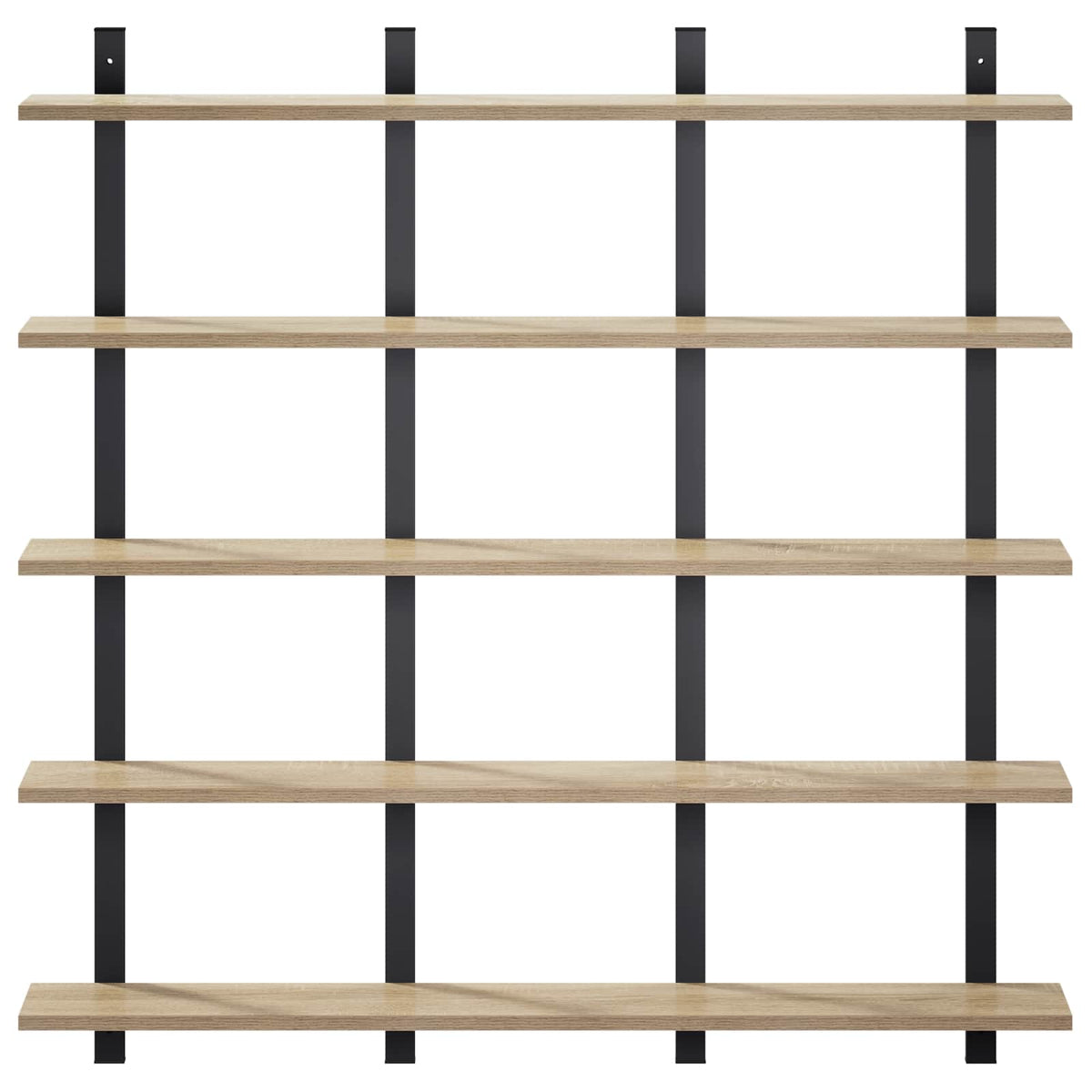 Wall Shelf Sonoma Oak 102 x 13.5 x 102 cm Engineered Wood