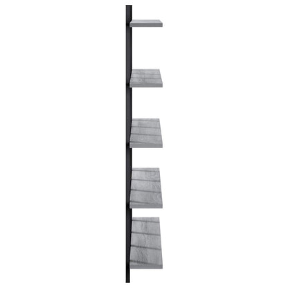 Wall Shelf Grey Sonoma 102 x 13.5 x 102 cm Engineered Wood