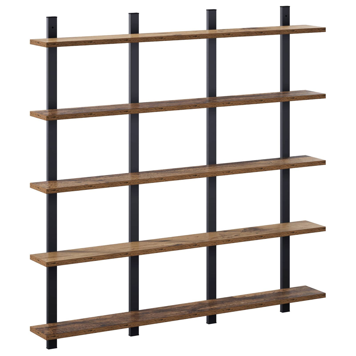 Wall Shelf Old Wood 102 x 13.5 x 102 cm Engineered Wood