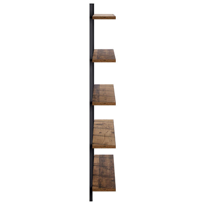 Wall Shelf Old Wood 102 x 13.5 x 102 cm Engineered Wood