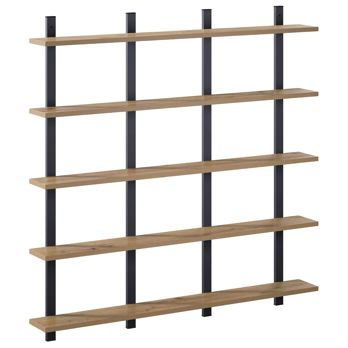 Wall Shelf Artisan Oak 102 x 13.5 x 102 cm Engineered Wood