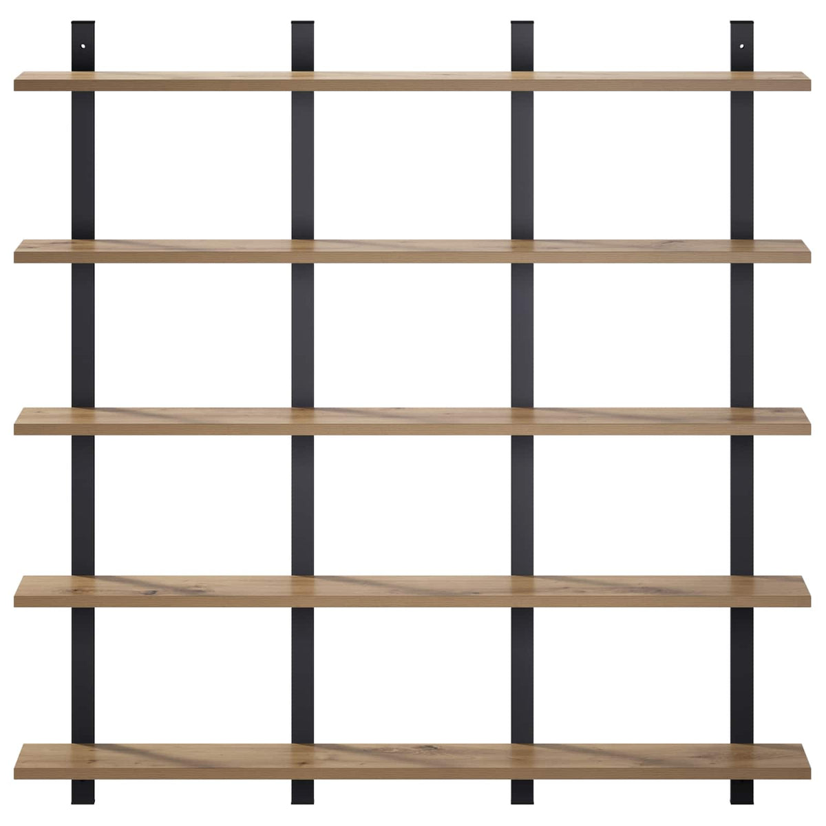 Wall Shelf Artisan Oak 102 x 13.5 x 102 cm Engineered Wood
