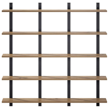 Wall Shelf Artisan Oak 102 x 13.5 x 102 cm Engineered Wood