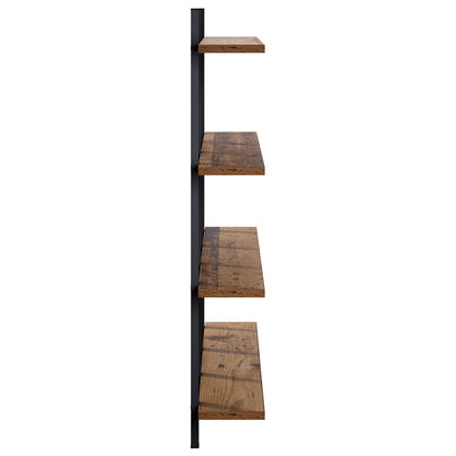 Wall Shelf Old Wood 102 x 13.5 x 80 cm Engineered Wood