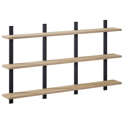 Wall Shelf Sonoma Oak 102 x 13.5 x 58 cm Engineered Wood
