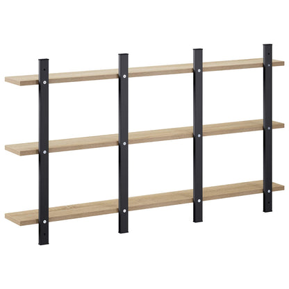 Wall Shelf Sonoma Oak 102 x 13.5 x 58 cm Engineered Wood