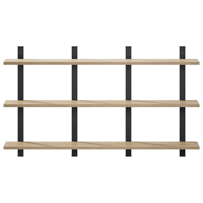 Wall Shelf Sonoma Oak 102 x 13.5 x 58 cm Engineered Wood