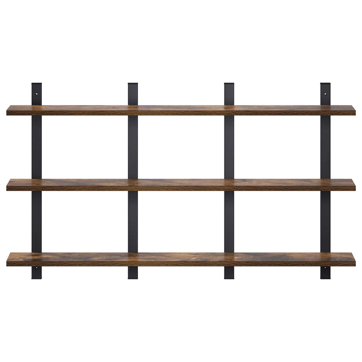 Wall Shelf Smoked Oak 102 x 13.5 x 58 cm Engineered Wood