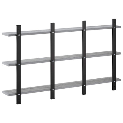 Wall Shelf Grey Sonoma 102 x 13.5 x 58 cm Engineered Wood