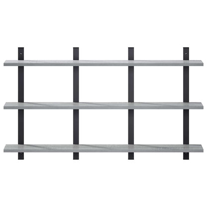 Wall Shelf Grey Sonoma 102 x 13.5 x 58 cm Engineered Wood