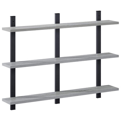 Wall Shelf Grey Sonoma 79.5 x 13.5 x 58 cm Engineered Wood