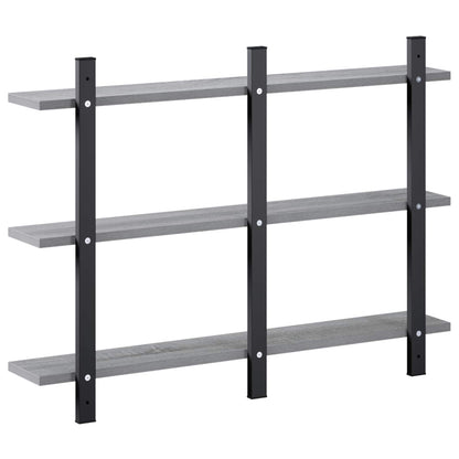 Wall Shelf Grey Sonoma 79.5 x 13.5 x 58 cm Engineered Wood