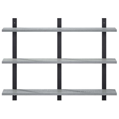 Wall Shelf Grey Sonoma 79.5 x 13.5 x 58 cm Engineered Wood