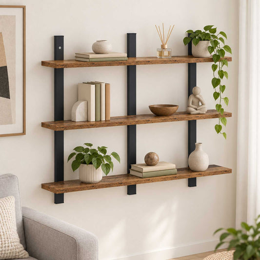 Wall Shelf Old Wood 79.5 x 13.5 x 58 cm Engineered Wood