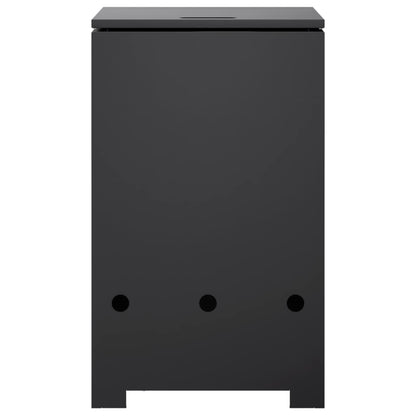 Propane Tank Cover 40 x 40 x 66 cm Steel Black