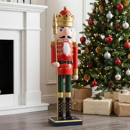 Christmas Nutcracker TURKU Red and Black 50 cm