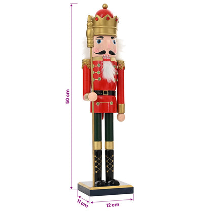 Christmas Nutcracker TURKU Red and Black 50 cm