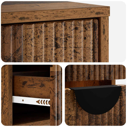 TV Cabinet VENRAY 101 x 36.5 x 40 cm Old Wood