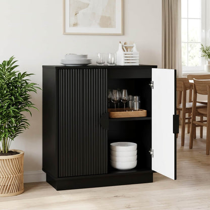 Sideboard VENRAY Black 66 x 33 x 77.5 cm Engineered Wood