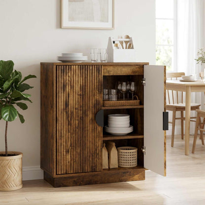Sideboard VENRAY Smoked Oak 66 x 33 x 77.5 cm Engineered Wood