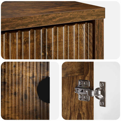 Sideboard VENRAY Smoked Oak 66 x 33 x 77.5 cm Engineered Wood