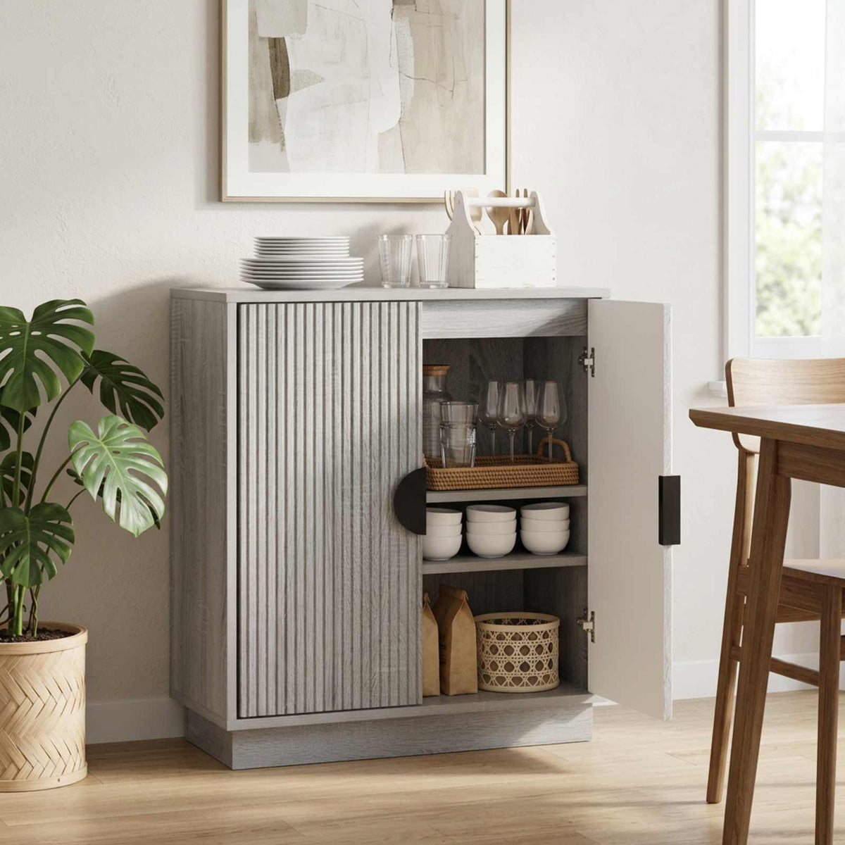 Sideboard VENRAY Grey Sonoma 66 x 33 x 77.5 cm Engineered Wood