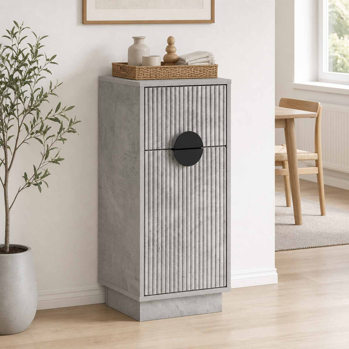 Sideboard VENRAY Concrete Grey 35 x 33 x 77.5 cm
