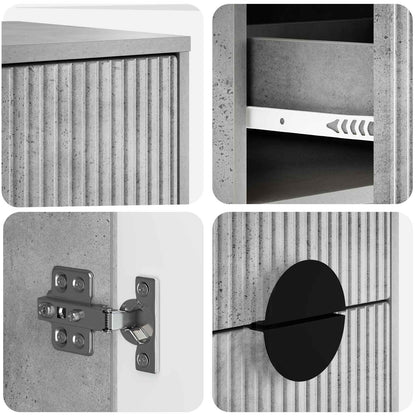 Sideboard VENRAY Concrete Grey 35 x 33 x 77.5 cm