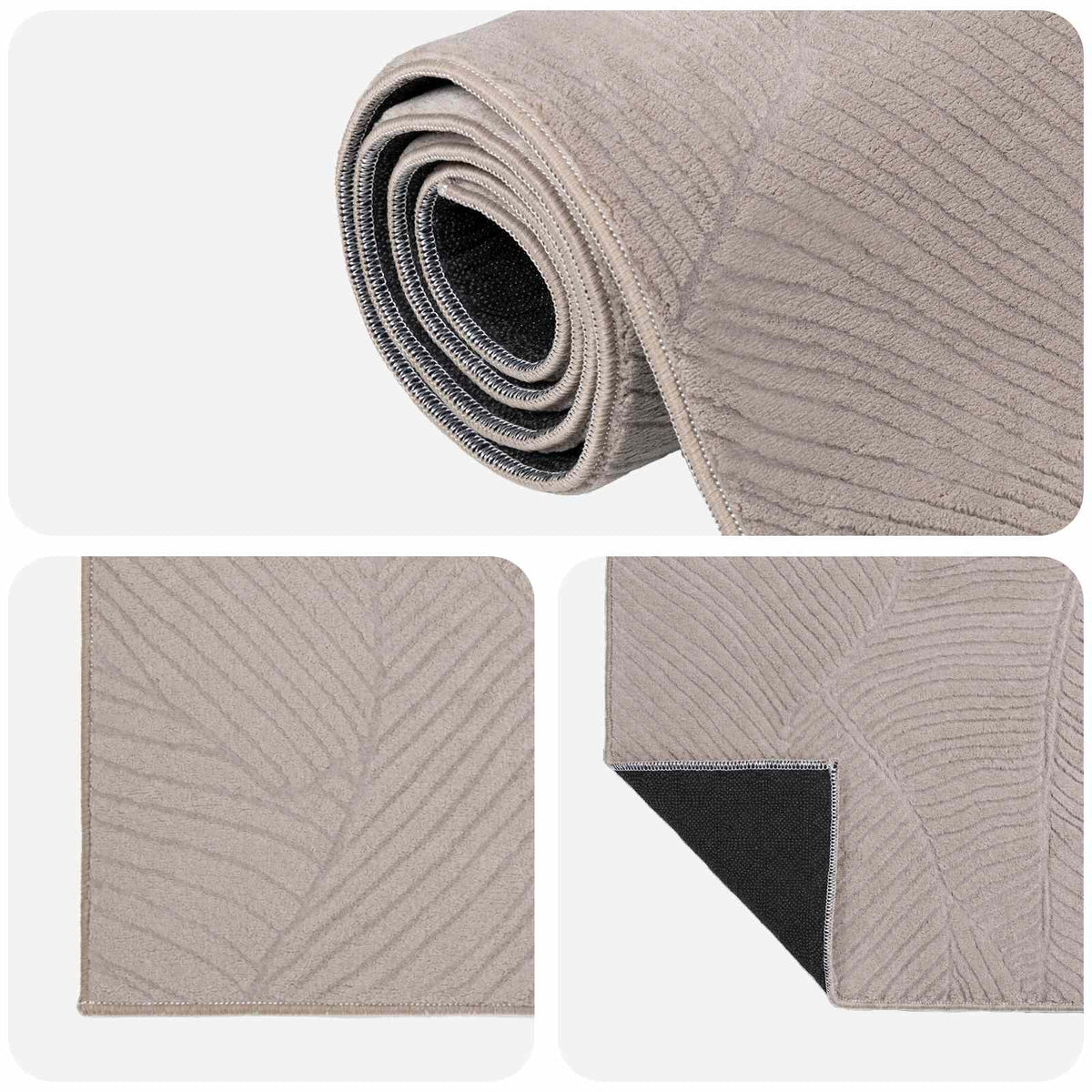 Rug IZA Beige 120 x 170 cm 100% Polyester Low Pile