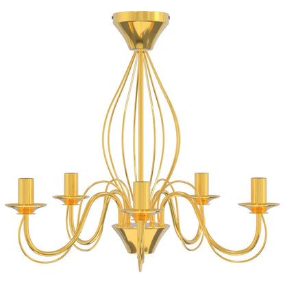 Chandelier E14 Metal Gold Ø 52 x 47 cm