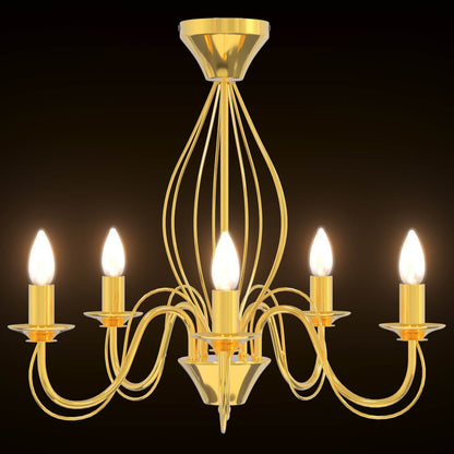 Chandelier E14 Metal Gold Ø 52 x 47 cm