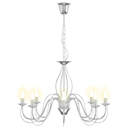 Adjustable Chandelier E14 Metal Chrome Ø 78 x 101 cm
