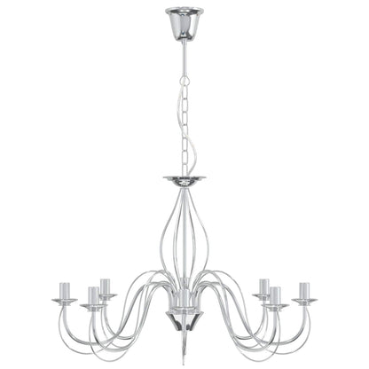 Adjustable Chandelier E14 Metal Chrome Ø 78 x 101 cm