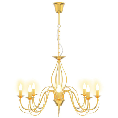 Adjustable Chandelier E14 Metal Gold Ø 78 x 101 cm