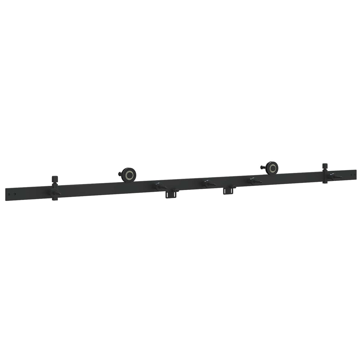 Sliding Door Hardware Kit 152.4 cm Steel Black