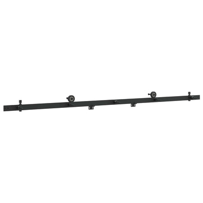 Sliding Door Hardware Kit 200 cm Steel Black
