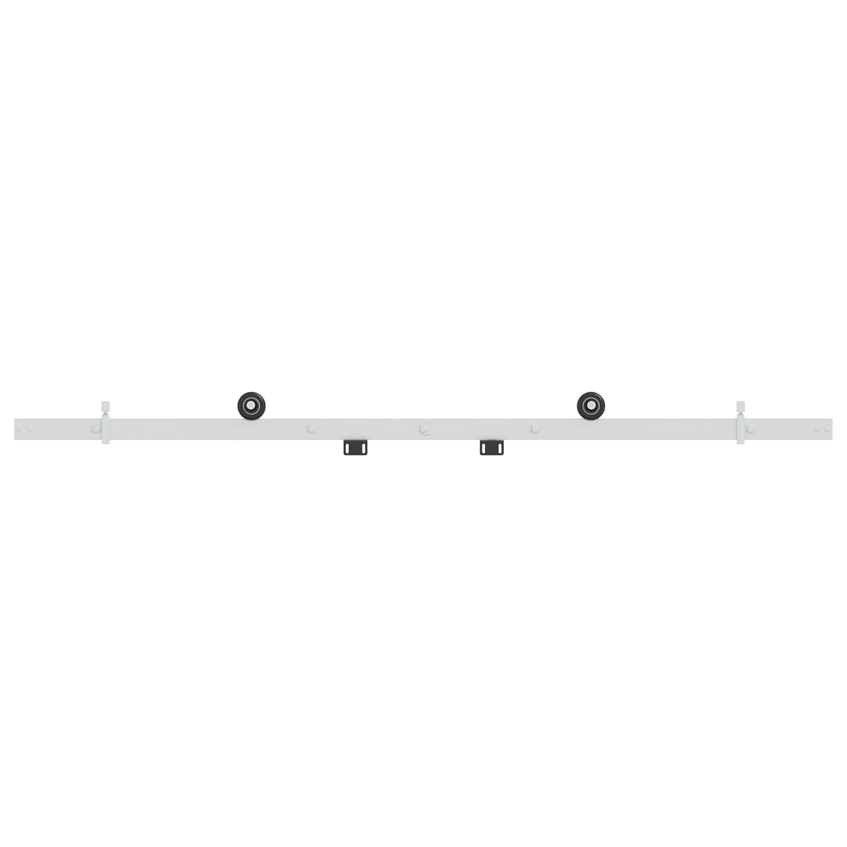 Sliding Door Hardware Kit 152.4 cm Steel White