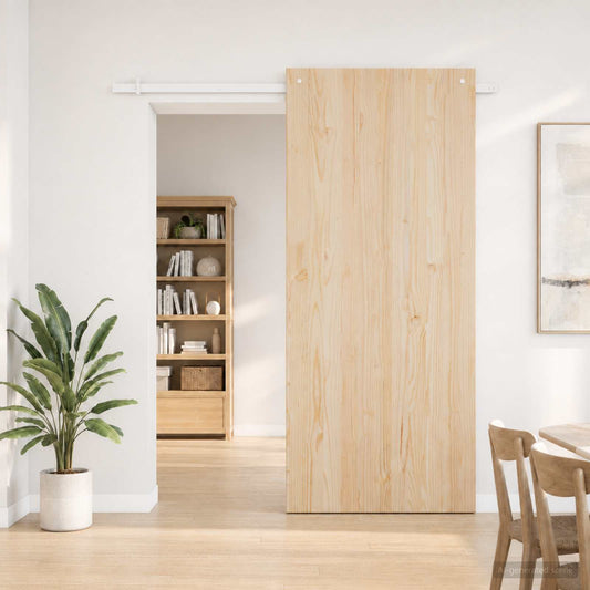 Sliding Door Hardware Kit 183 cm Steel White
